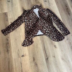 MOA USA Leopard Print Blazer